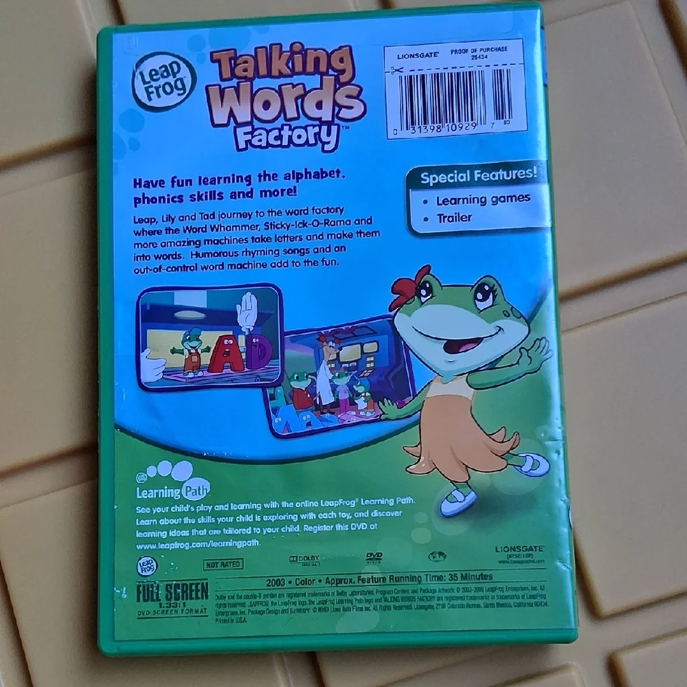 Leap Frog Learning Toy Talking Words Factory
